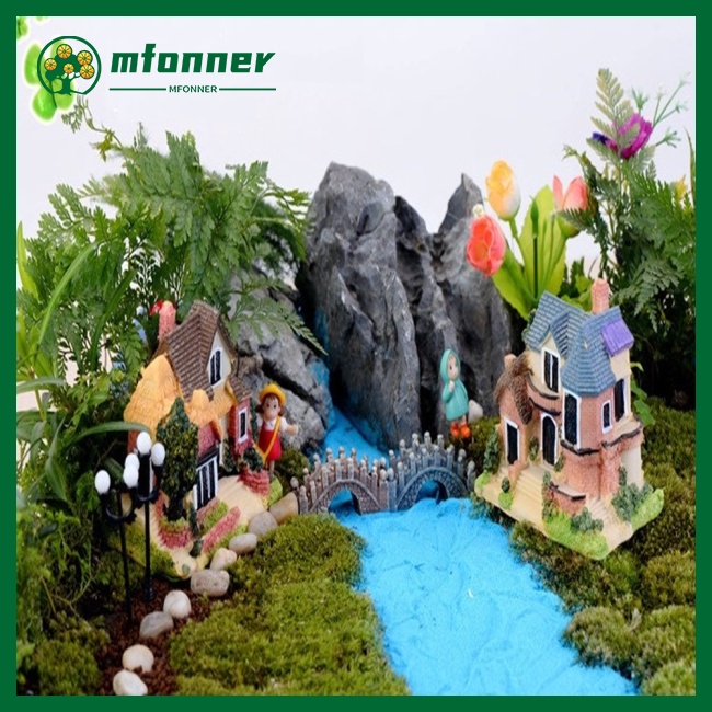 Mô Hình Ngôi Nhà Bằng Nhựa Dùng Trang Trí Tiểu Cảnh