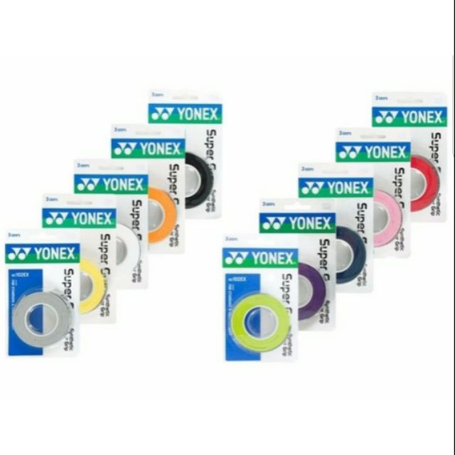 Cuốn cán vợt yonex vỉ 3 cuốn Chính Hãng AC102EX, AC102C, cuốn cán vợt cầu lông, vợt tennis