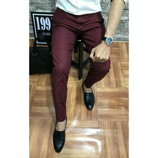 Quần tây nam, quần âu nam, Quần kaki nam màu đỏ đô