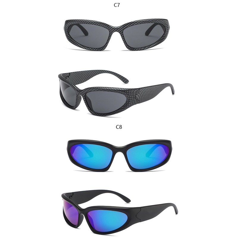 Kính Mát Gọng Vuông Phong Cách Thể Thao Thời Trang Cho Nam Nữ