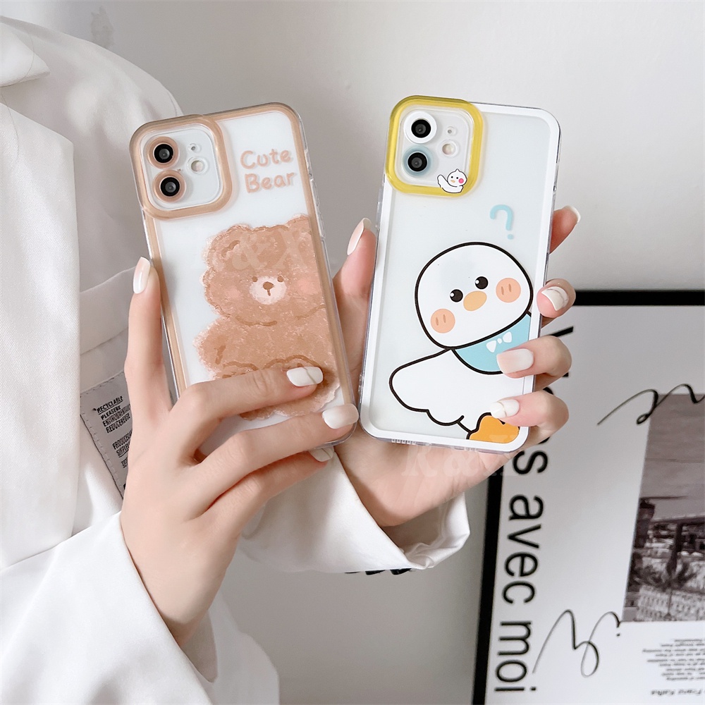 Ốp điện thoại TPU hình gấu nâu / vịt / thiên thần cho Redmi Note 11 Pro 11S 10 9T 9A 9C Poco M3 X3/P GT NFC F3 5G 9S Rx