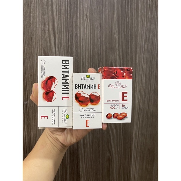 Vitamin E 270mg và 400mg mirrolla nga