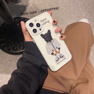 Ốp lưng iphone - ốp iphone hoạ tiết chó bull pháp
