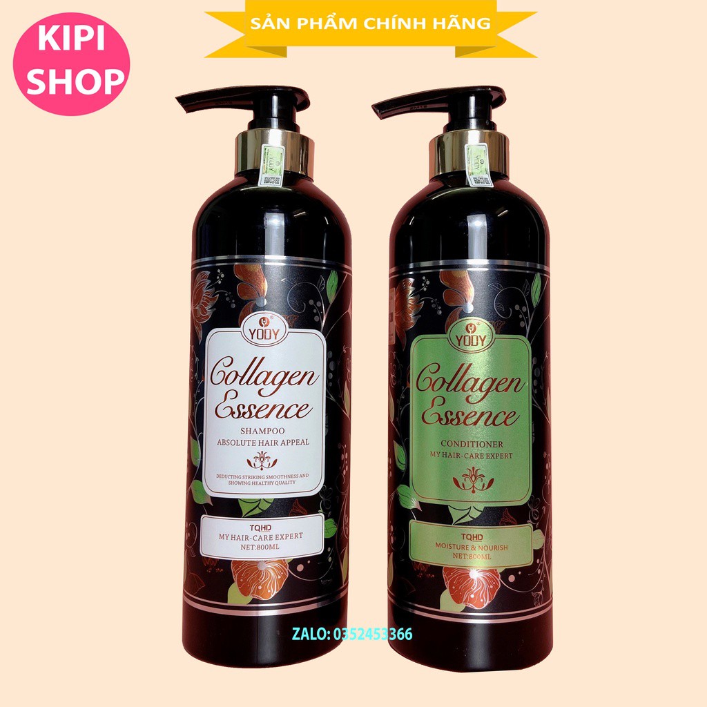 Dầu Gội Cặp Colagen Essence Yody Phục Hồi Và Kích Thích Mọc Tóc 800MLx2 | BigBuy360 - bigbuy360.vn