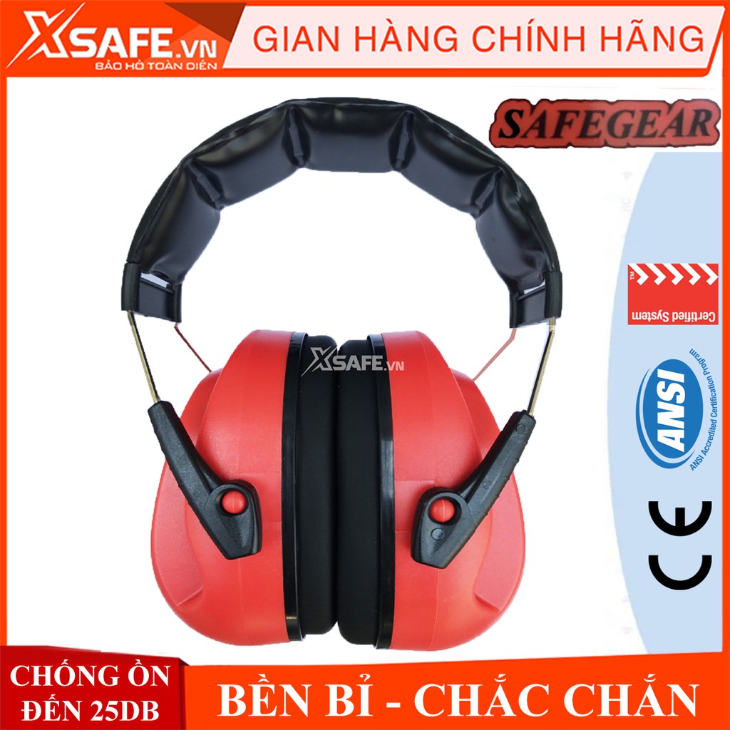 Chụp tai chống ồn Safegear H705 chống ồn 25db nhựa ABS siêu cứng, giúp giảm ồn hiệu quả, phone chống ồn tiện lợi