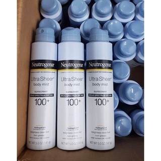 KEM CHỐNG NẮNG DẠNG XỊT CHO BODY NEUTROGENA 100+.