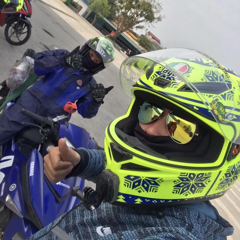 Bộ mount gắn cằm nhọn fullface nón