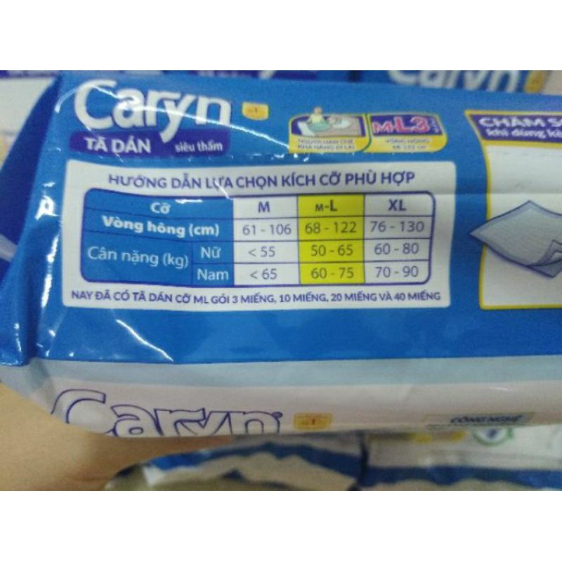 Bỉm caryn cho mẹ sau sinh
