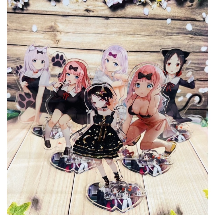 Standee để bàn Kaguya Sama-love ls war size to mica trong/tượng mô hình anime Kaguya Sama