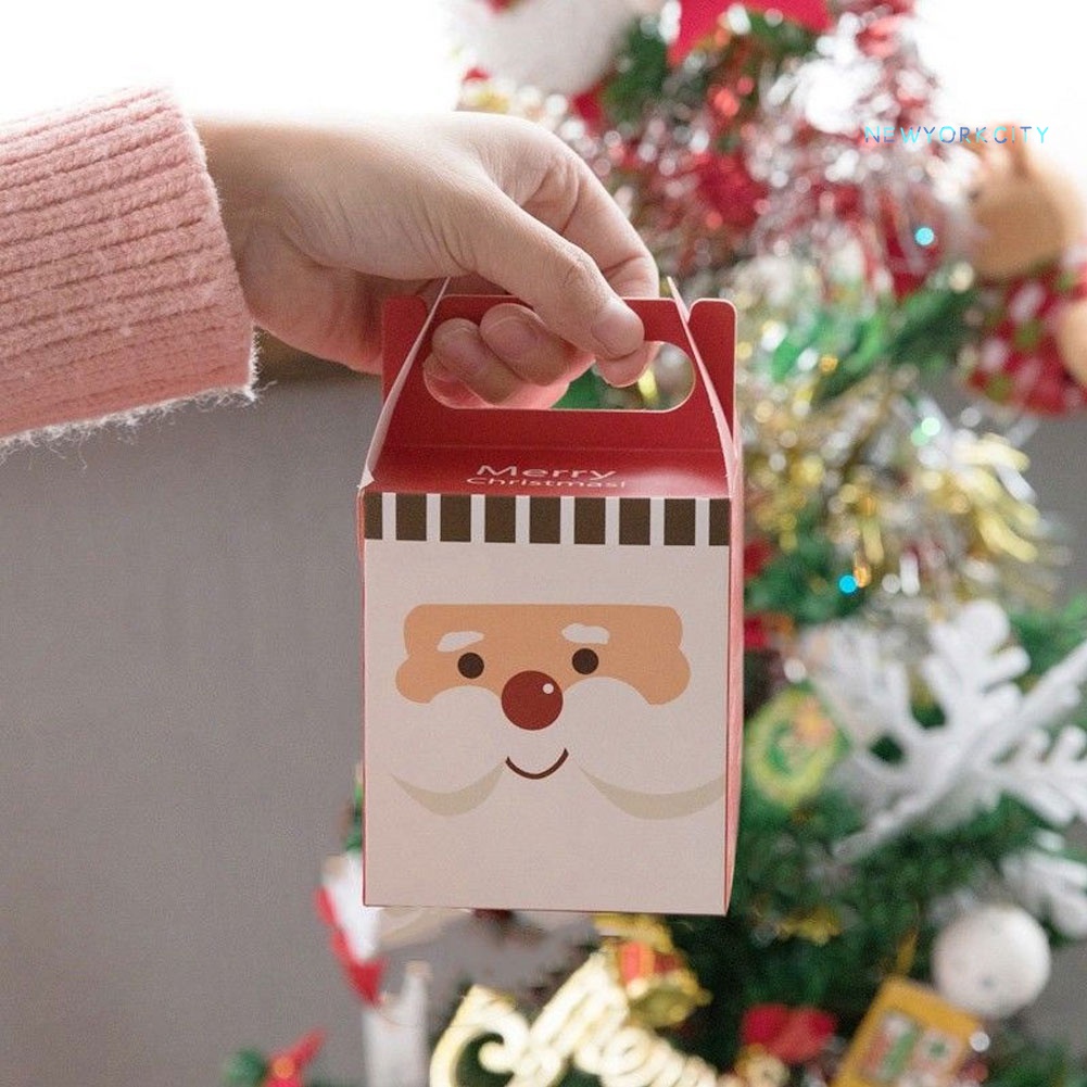 Túi Giấy Đựng Kẹo Giáng Sinh Apple Hình Ông Già Noel Tuần Lộc