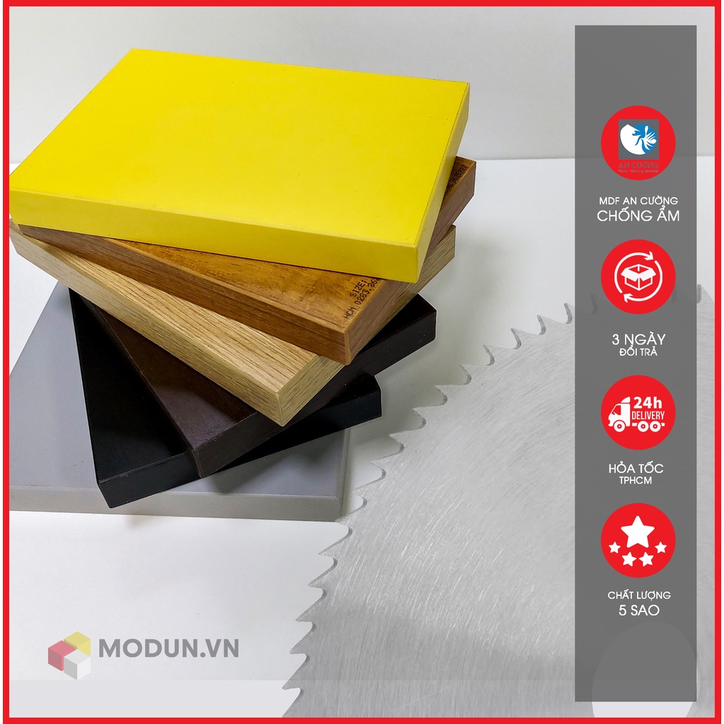 Tấm ván lẻ MODUN.VN MVL-001- gỗ công nghiệp mdf, không cong vênh nhiều kích thước đã dán cạnh