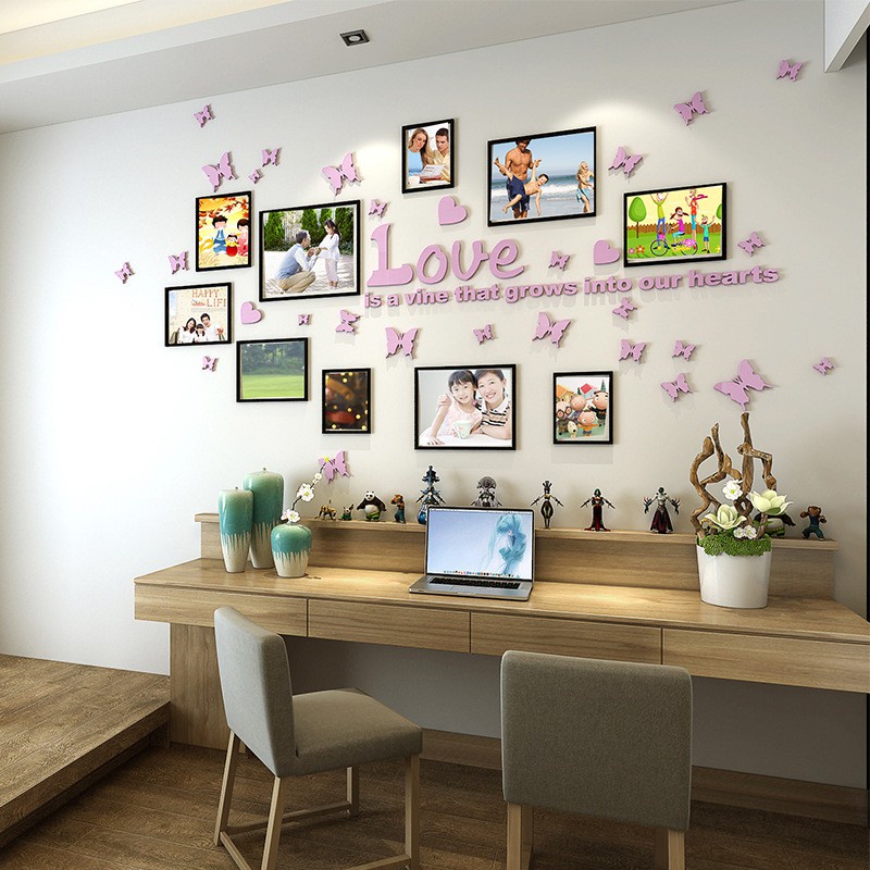 Tranh dán tường mica 3d decor khổ lớn khung ảnh khoảnh khắc trang trí, phòng làm việc, phòng họp Nhiều Size - EPeBen