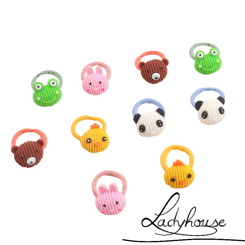 Dây Cột Tóc Co Giãn Trang Trí Hình Hoa Cúc/ Động Vật Hoạt Hình Cho Bé Gái