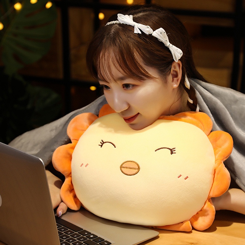 COMBO GỐI MỀN 2IN1 THÚ VIỀN HOA SIÊU CUTE