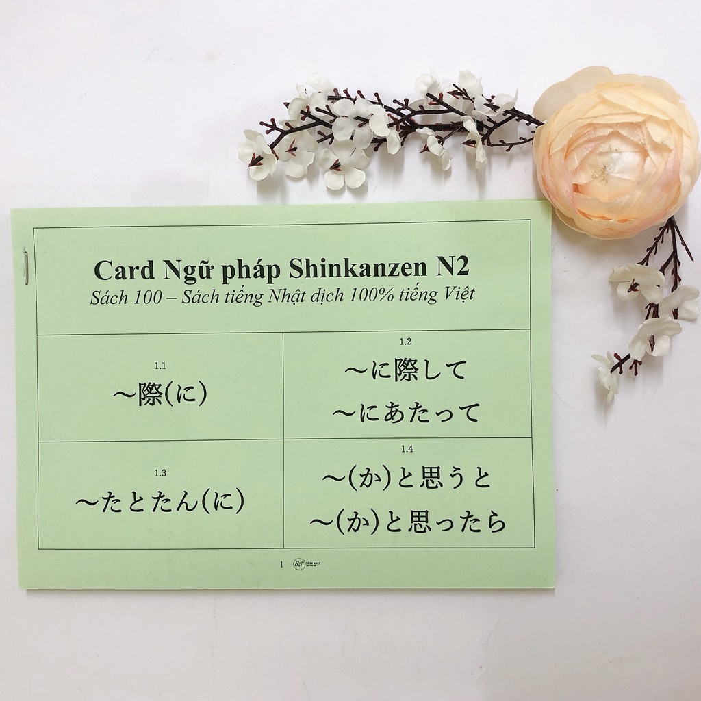 Sách - Thẻ học Ngữ pháp Shinkanzen N2