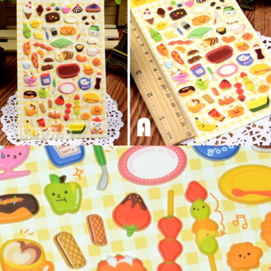 [Hàng mới về] Sticker Nổi 3D nhiều chủ đề Trang trí Điện thoại, Góc học tập