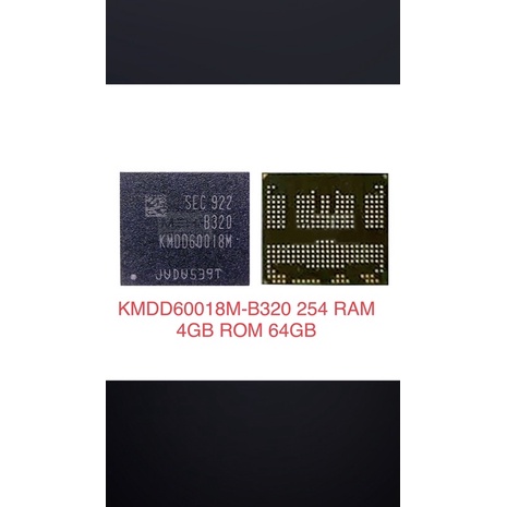 EMMC  KMDH6001DA B422 RAM 4GB ROM 64GB