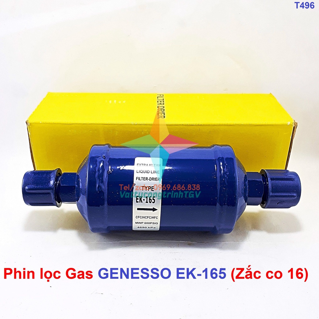 Phin lọc Gas GENESSO EK-165 (Zắc co 16)