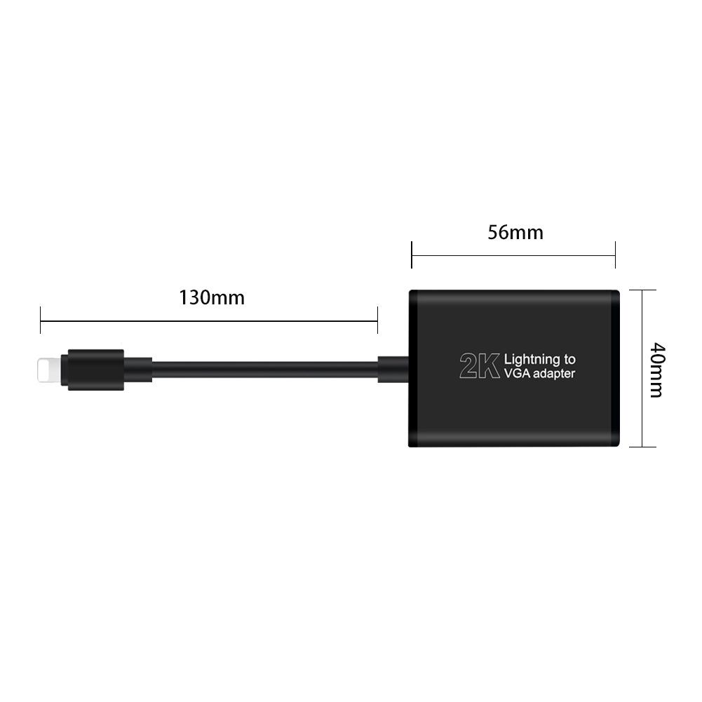 Đầu Chuyển Đổi Từ Cổng Lightning Sang Vga 2k Cho Điện Thoại Ios