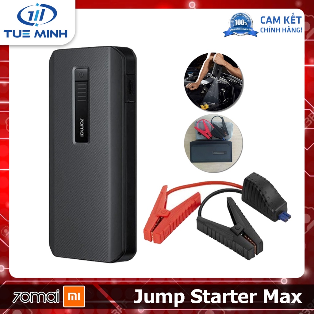 Kích nổ xe hơi 70mai Jump Starter Max - Pin dự phòng đa năng hỗ trợ khởi động xe khẩn cấp