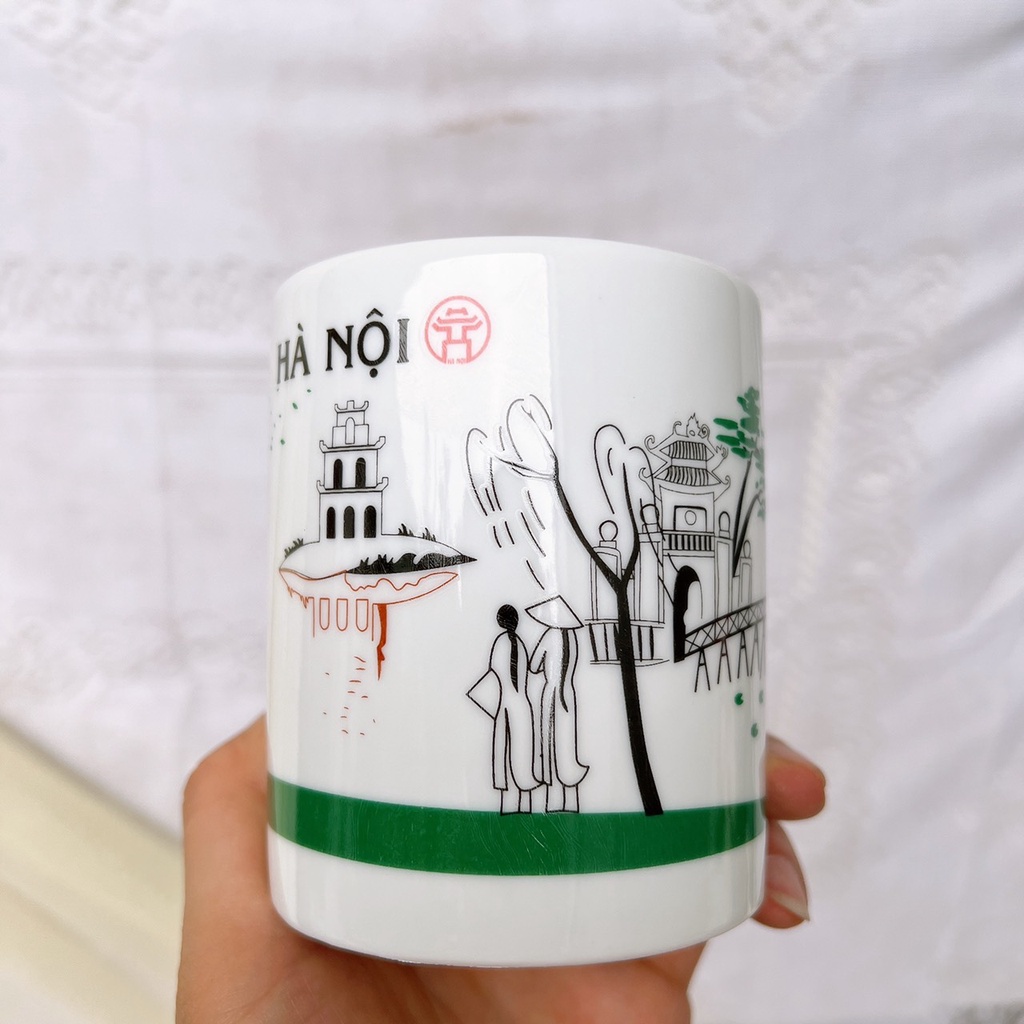 Gốm Sứ Bát Tràng, Cốc Sứ- Ly Sứ Uống Nước, Trà Sữa Hoạ Tiết Siêu Đẹp S175☕.