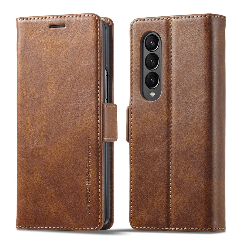 Ốp Điện Thoại Da Nắp Gập Từ Tính Có Ngăn Đựng Thẻ Cho Samsung Galaxy Z Fold 4 / Z Fold 3 / Z Flip 3 / Z Flip 4