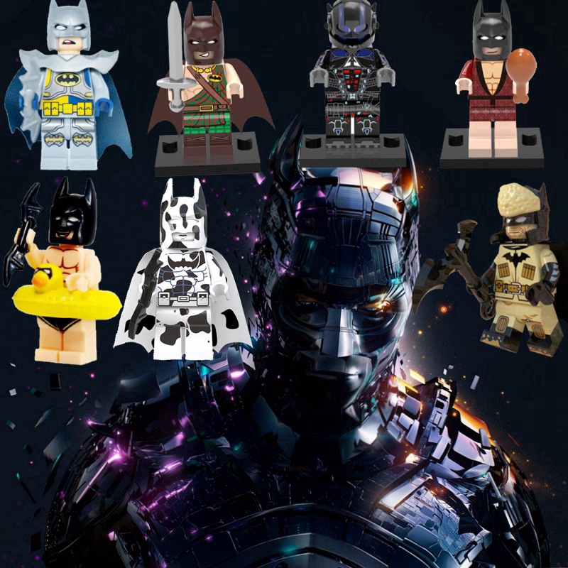 Đồ chơi lắp ráp mô hình Arkham Knight Joker Batman Nightwing Robin tương thích với Lego độc đáo cho trẻ em