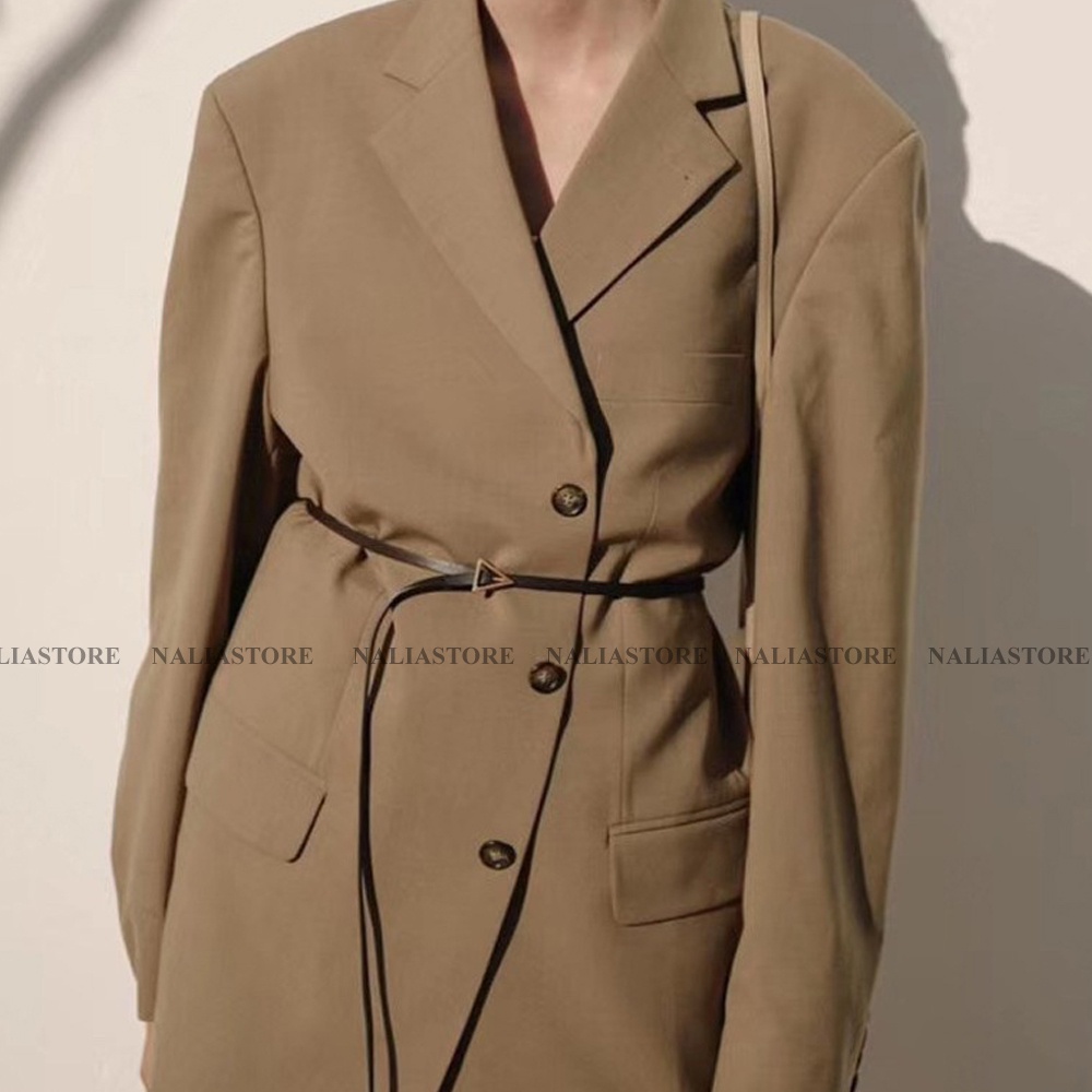 Đai váy TAM GIÁC size 1.1cm nhỏ xinh nalia store - belt thắt lưng nịt váy da nhỏ mặt tam giác vàng có đục lỗ mã TLNA4