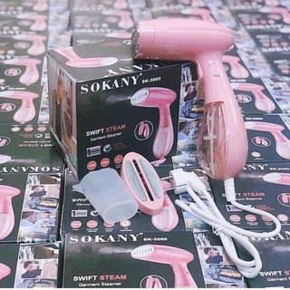Bàn Là Hơi Nước Cầm Tay SoKaNy SK3060 Công Suất 1500W, Bàn Ủi Hơi Nước Cầm Tay Mini Mẫu Mới 2022