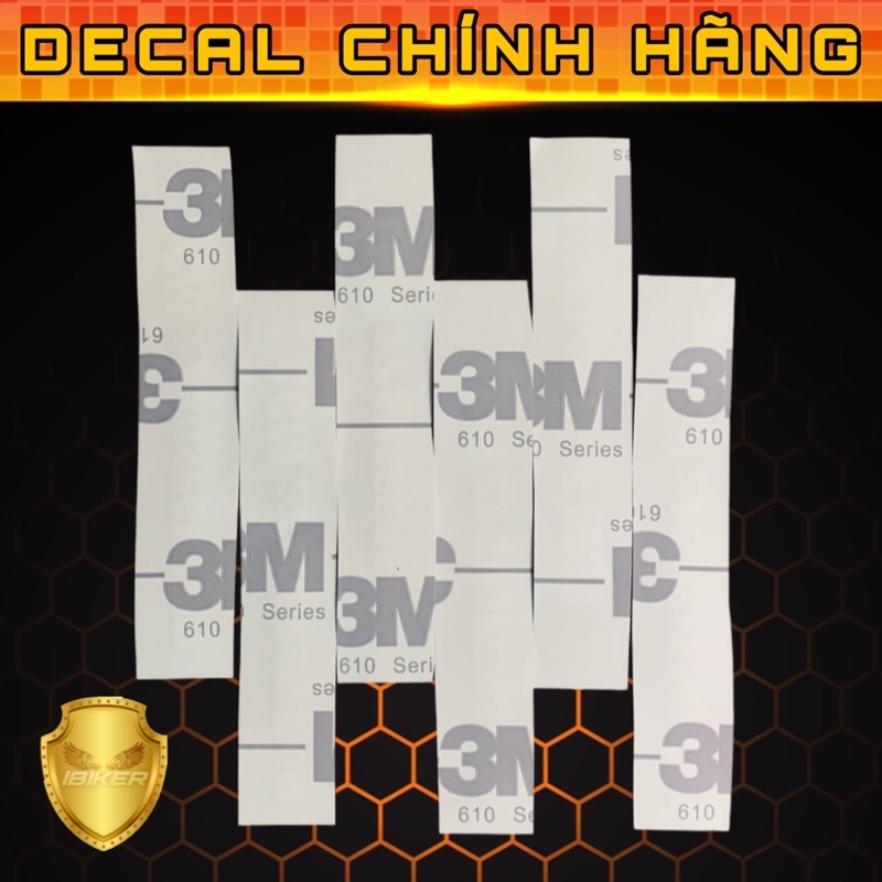 Tem logo phản quang LCM SUSPENSION chính hãng decal 3M dán phuộc, xe, nhiều vị trí