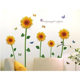 Decal dán tường hoa hướng dương
