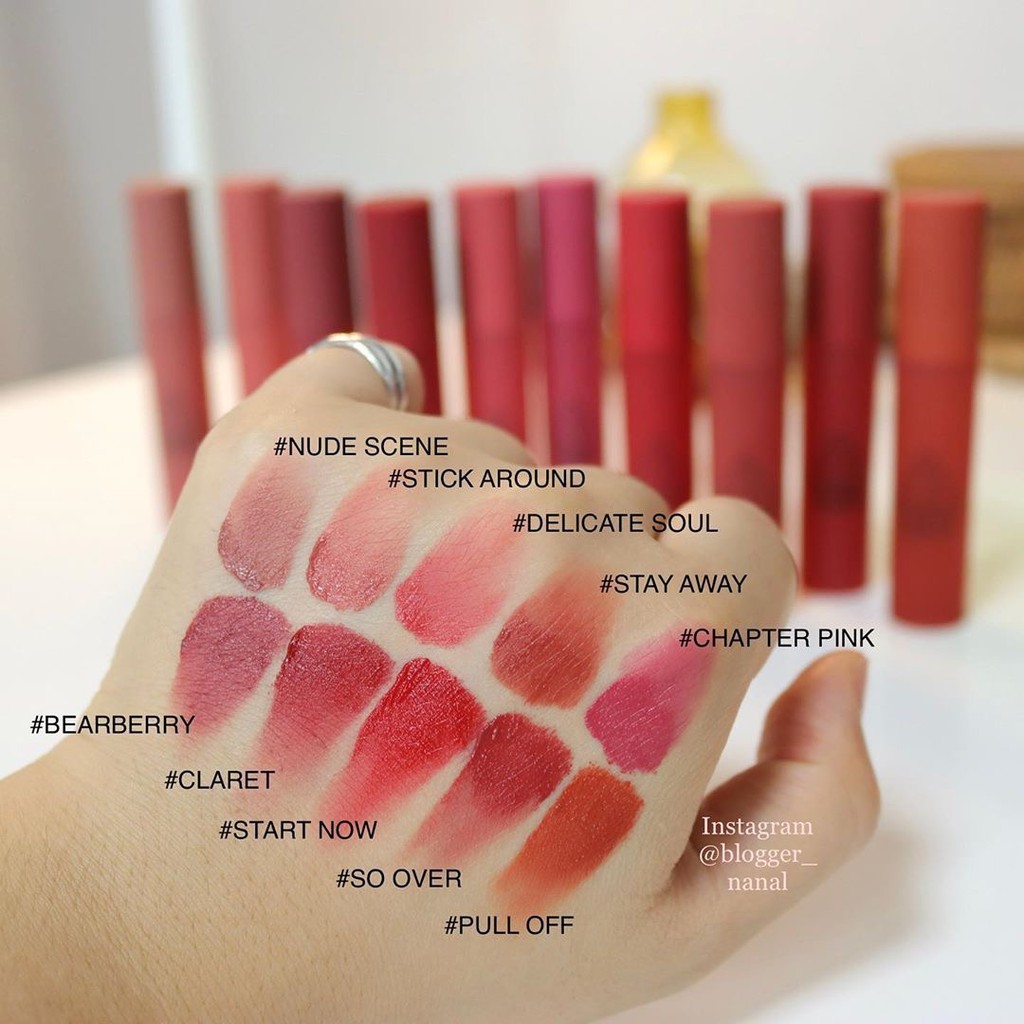 SON KEM LÌ 3CE BLURRING LIQUID LIP