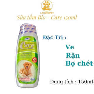 Sữa Tắm Bio Care (150ML) Diệt Ve Rận, Bọ Chét, Khử Mùi Chó Mèo -Lai Nhự Pet
