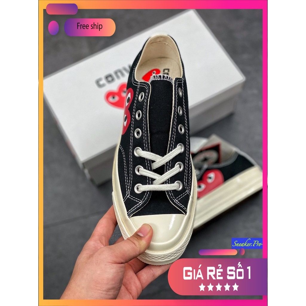 (CẬN CẢNH) Giày thể thao Converse play x chuck taylor all star 1970s OX tim dành cho nam nữ học sinh sinh viên