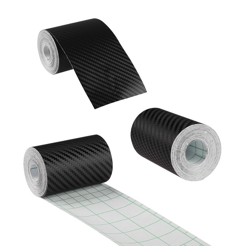 Miếng Dán Nhám Bằng Sợi Carbon Chống Trầy Chống Nước Bảo Vệ Cho Cửa Xe Hơi DIY