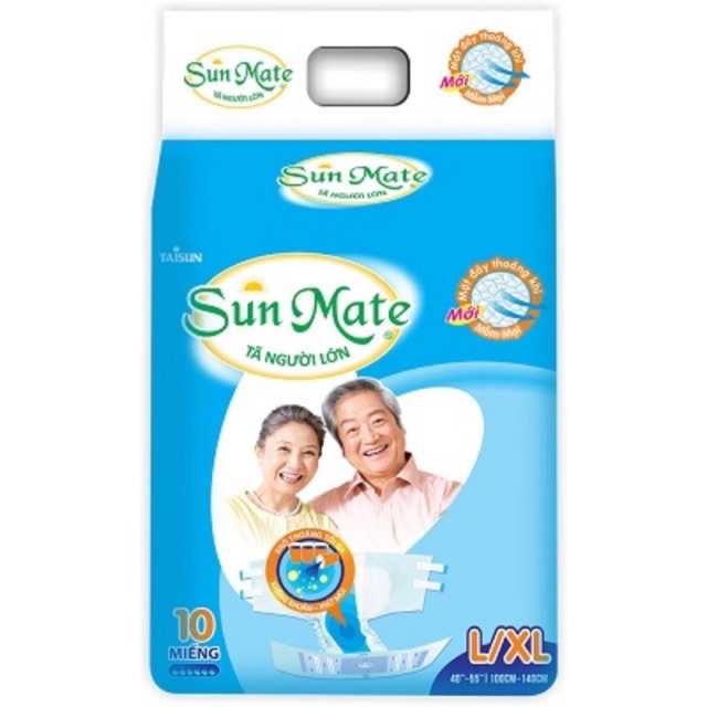 Tả dán người già Sunmate L/XL 10 Miếng (Mẫu Mới )