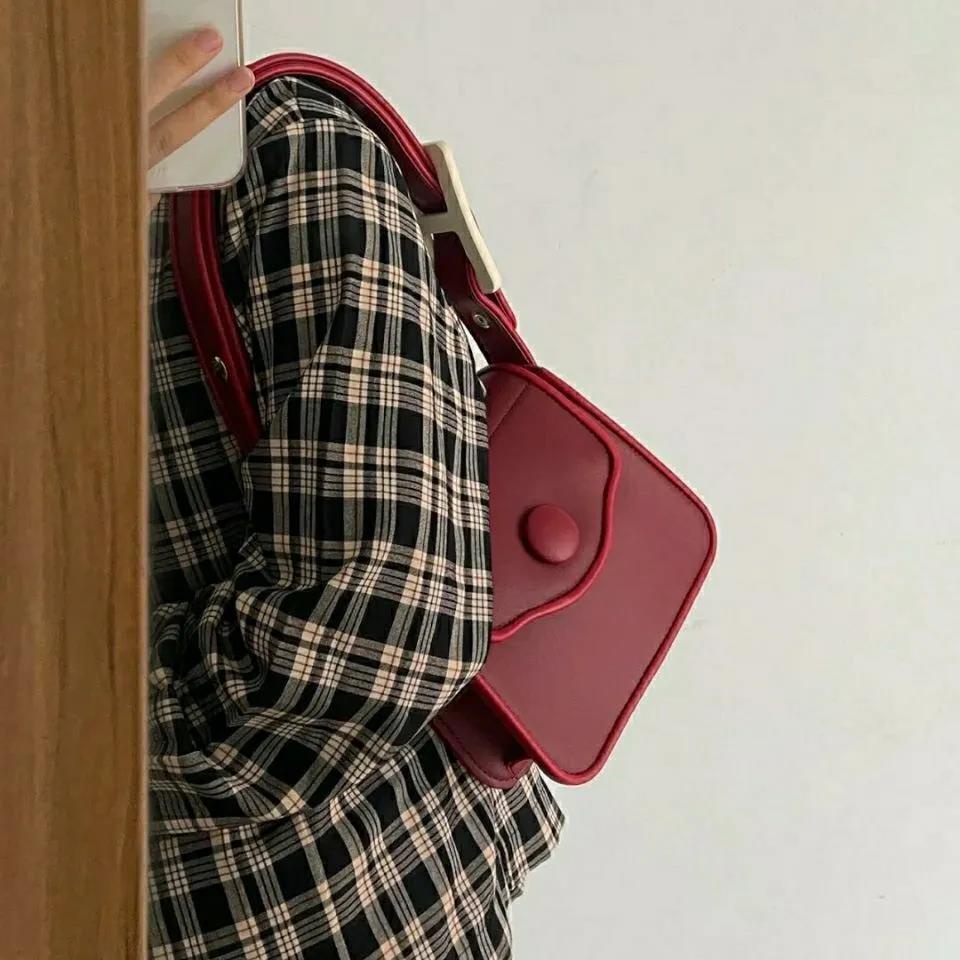 Honypove ♕Túi đeo chéo một dây xích thời trang mùa thu 2021 phong cách mới dành cho nữ