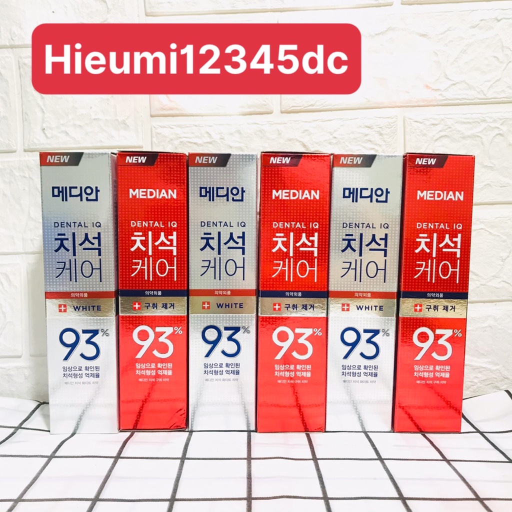 ĐÁNH RĂNG 120G MEDIAN 93% HÀN QUỐC