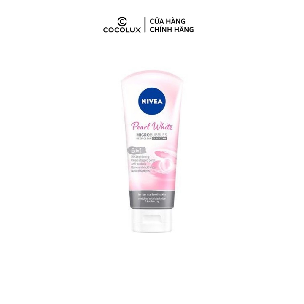 Sữa rửa mặt Nivea Đất Sét Trắng Da Ngọc Trai Pearl White [COCOLUX]