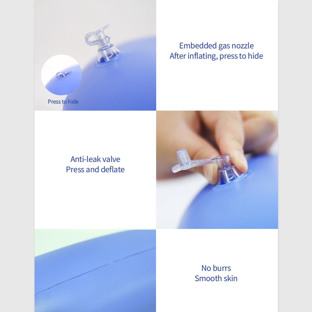 🌈Bệ đệm bơm hơi màu xanh lam- hỗ trợ bệnh nhân cao tuổi - chống thấm nước