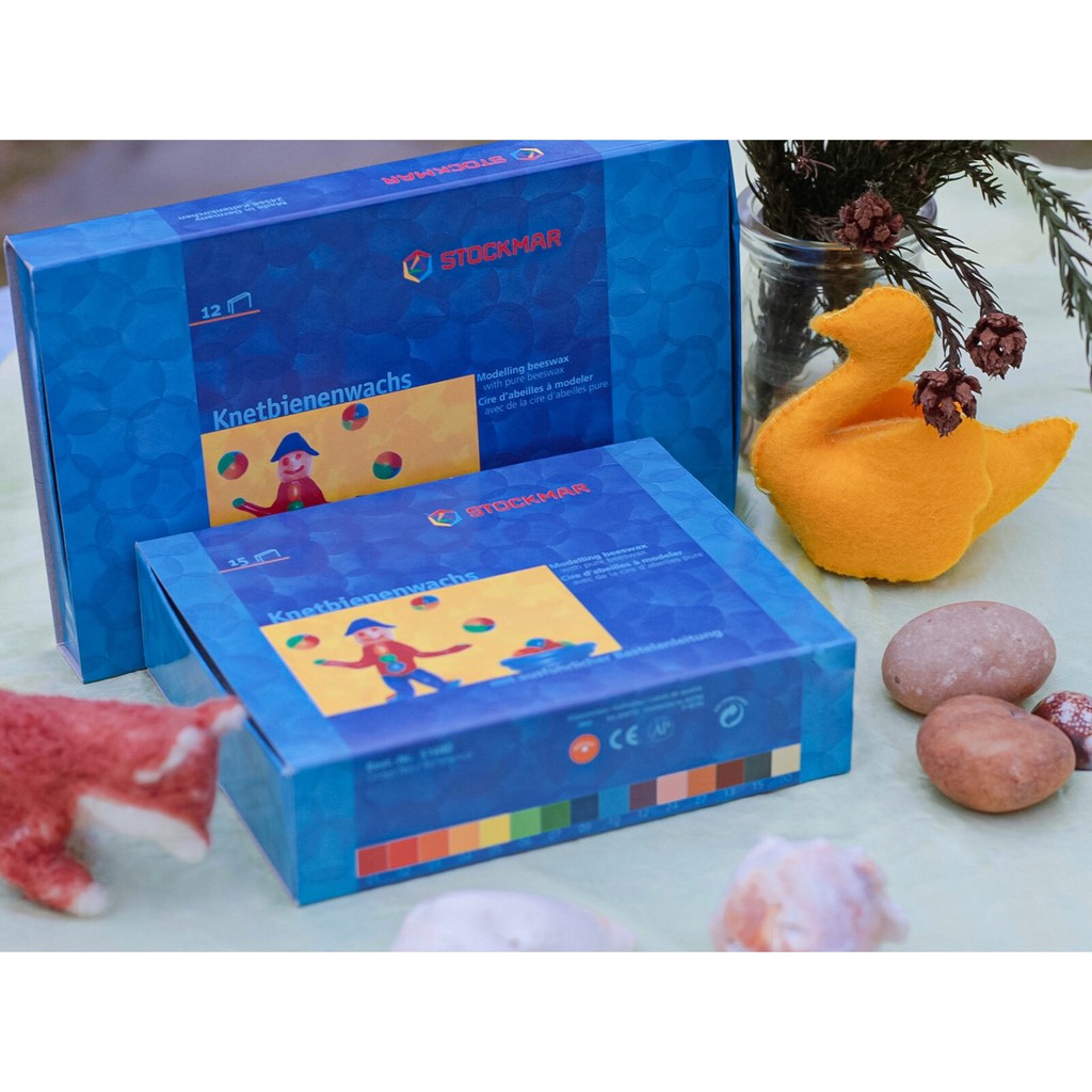 Sáp ong nặn Stockmar - Stockmar Modelling Beeswax - Hộp mix màu