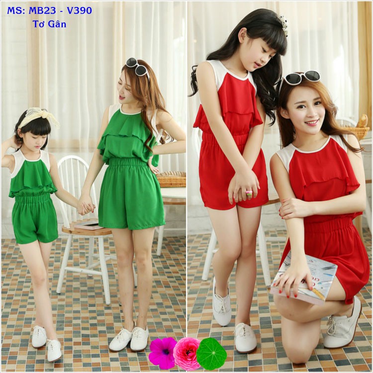 Set đồ bay phối màu Mẹ và Bé