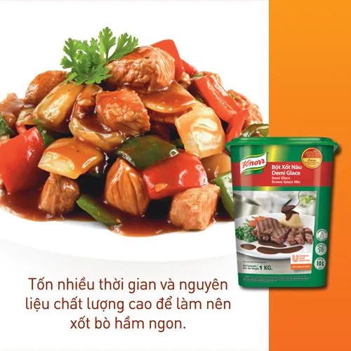 Bột Xốt Nâu Xốt Nâu Demi Glace Knorr 1kg