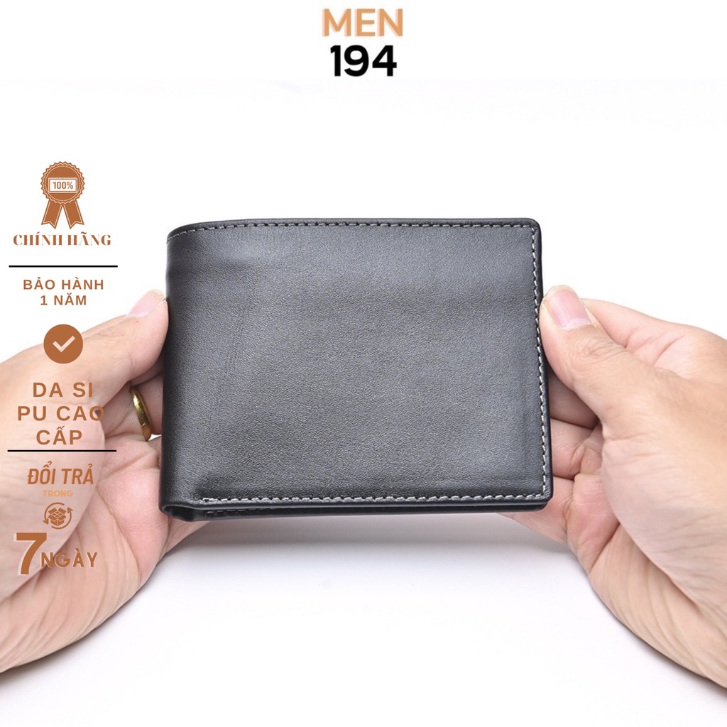 Ví nam Men194 chất liệu da Si PU cao cấp nam mini sang chảnh - VRR