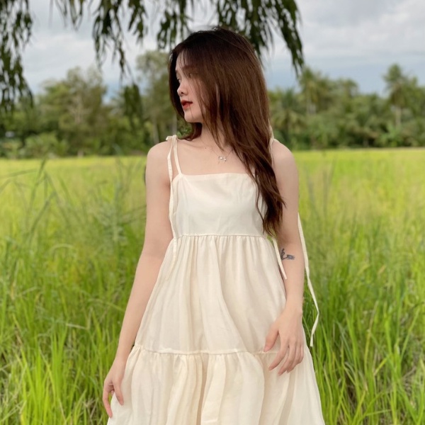 Váy hai dây tiểu thư , đầm babydoll ulzzang siêu cute PLD55