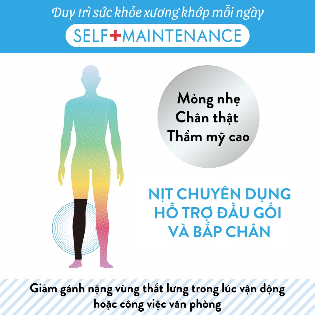 Bó gối thể thao Fukuske Băng bảo vệ đầu gối chống chấn thương chống tuột chơi Đá Bóng Bóng rổ Tennis Bóng chuyền Gym