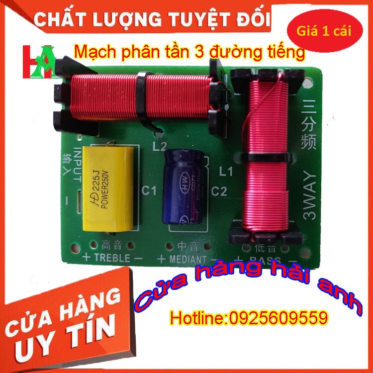 Mạch phân tần 3 loa LW 328 - 1 bass -1 trung -1 treble - giá 1 mạch