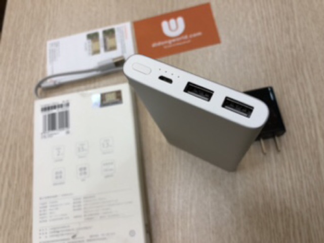 Pin dự phòng Xiaomi Gen 2 2018 tặng củ sạc Xiaomi