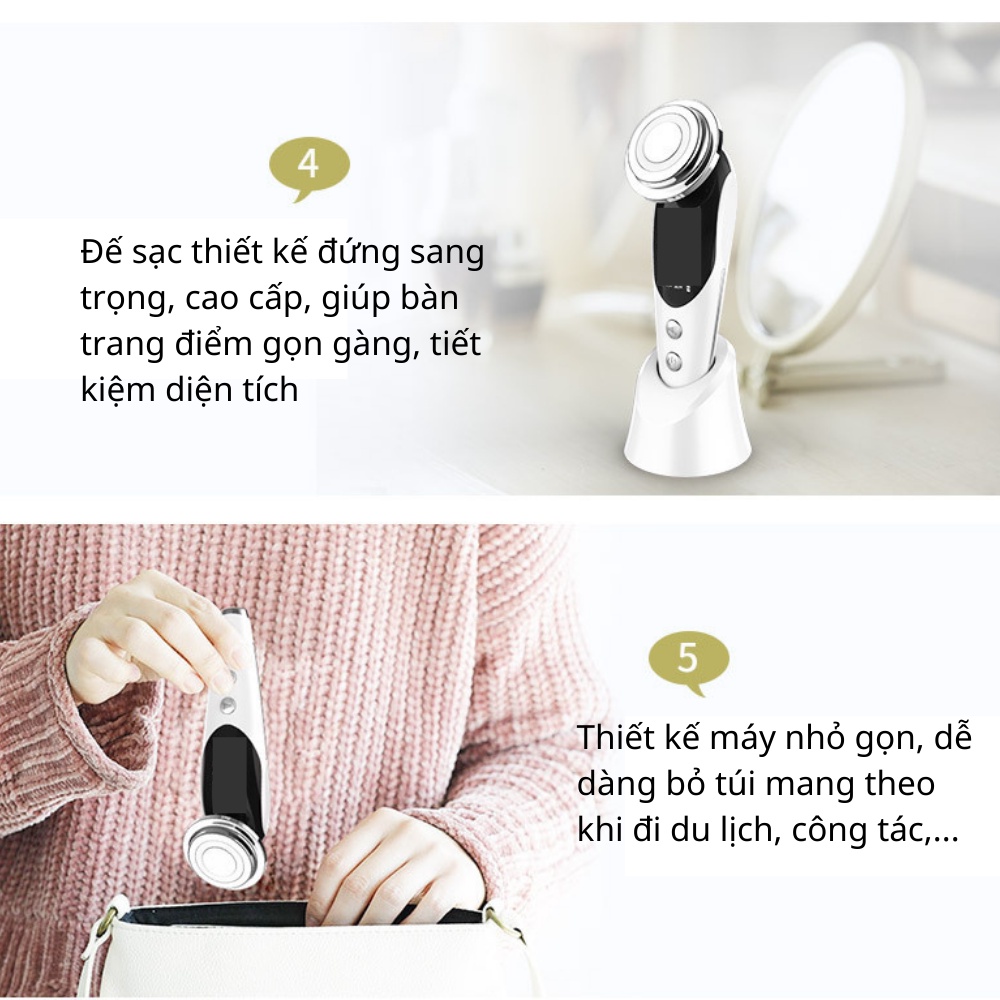 Máy đẩy tinh chất dưỡng trắng VENUS Plus - Máy di đẩy tinh chất bằng ION cao cấp - nhập khẩu chính hãng nội địa Trung