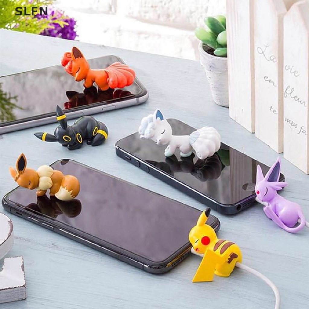 Phụ kiện bảo vệ đầu dây cáp USB hình Pokemon Pikachu